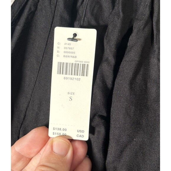 NWT Anthropologie Maxi Dress Women’s Size S Black Southwestern Aztec Embroidered - Picture 4 of 11